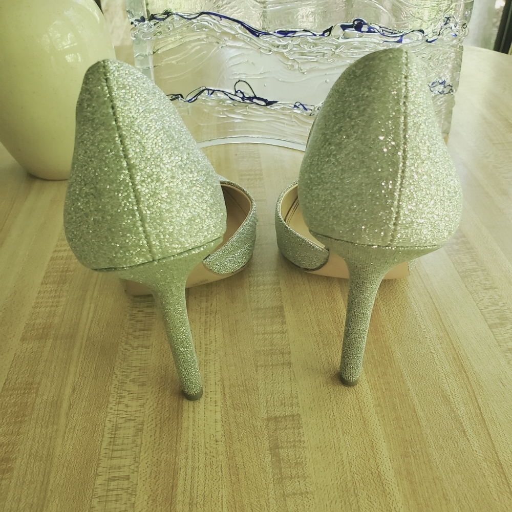 Bcbgeneration Silver Glitter Heels - image 3